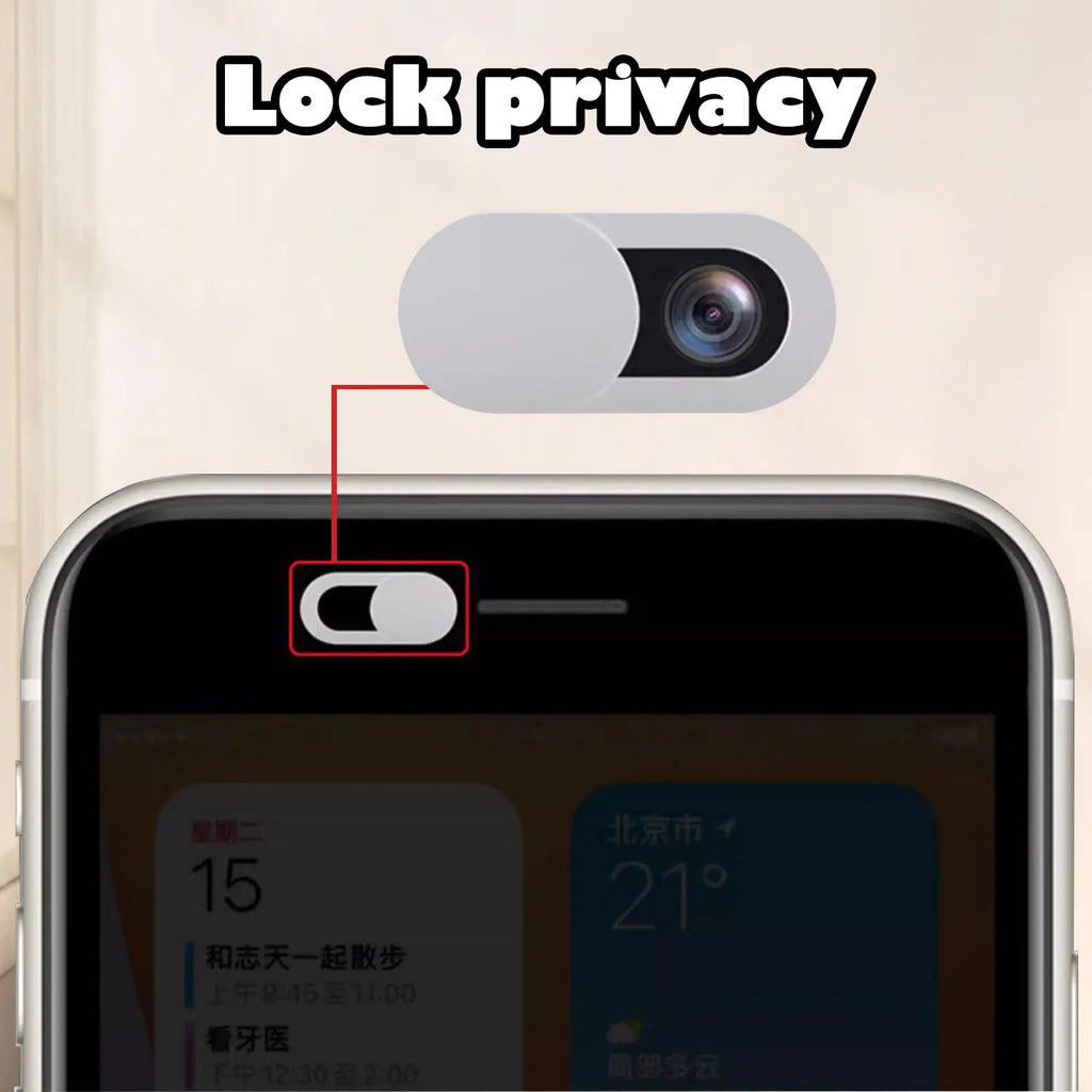 20 Counts Webcam Cover Ultra Thin Laptop Camera Cover Slide for Iphone Ipad Macbook Pro Computer Imac Cell Phone PC Accessories Camera Blocker Slider, Great for Privacy - Black and White