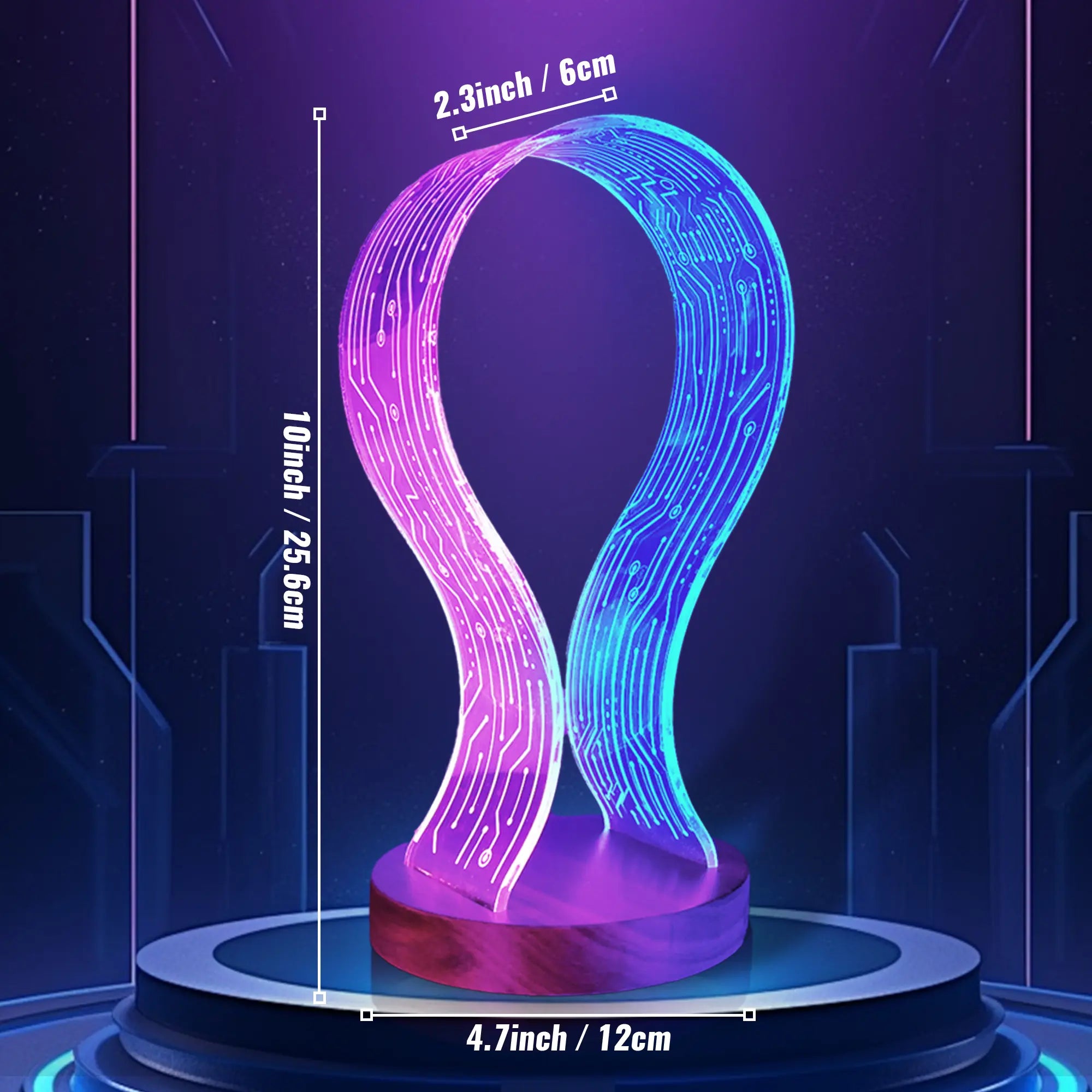 LED Gaming Headphone Stand with Controller Holder, “Can’T Hear You I’M Gaming” Headset Stand, RGB Desk Decor, Gaming Accessories, Gifts for Gamers, Him Her, Birthday Christmas Gift