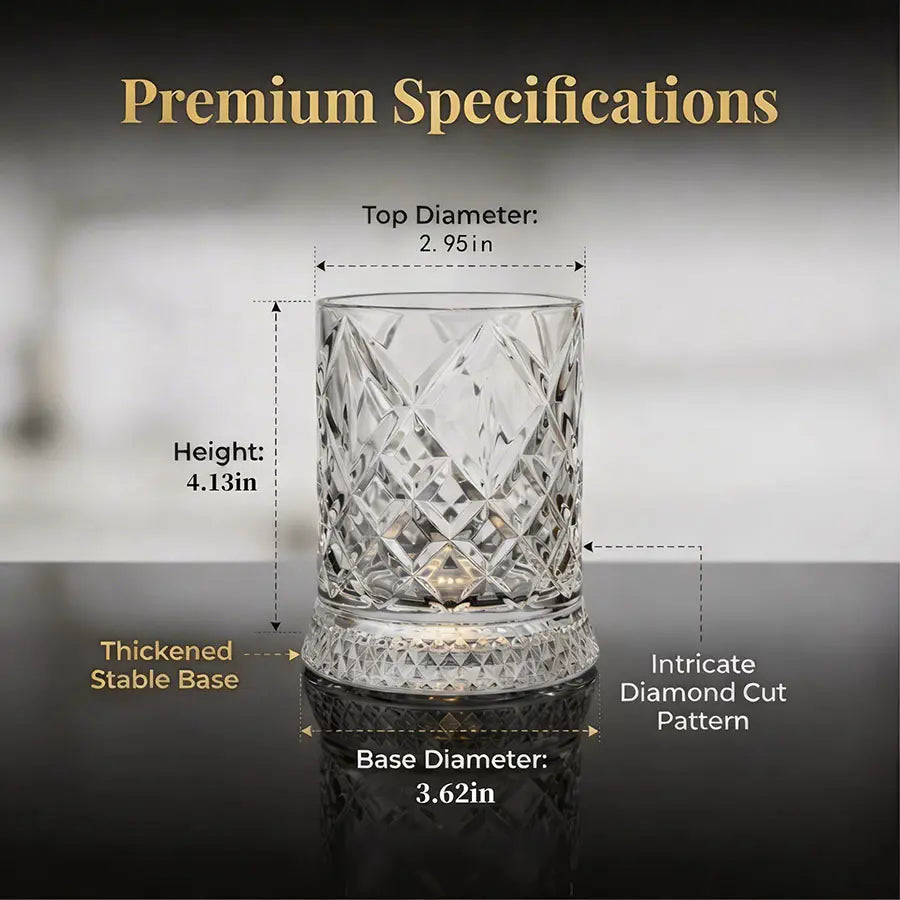 Luxury 360° Spinning Crystal Glass -Star-Cut Stress Relief Whiskey & Wine Glass,Elegant European Barware Gift, Rotating Glasscup Spinning Glass Cup Gift an Illuminated Base Summerwins,Summerwins