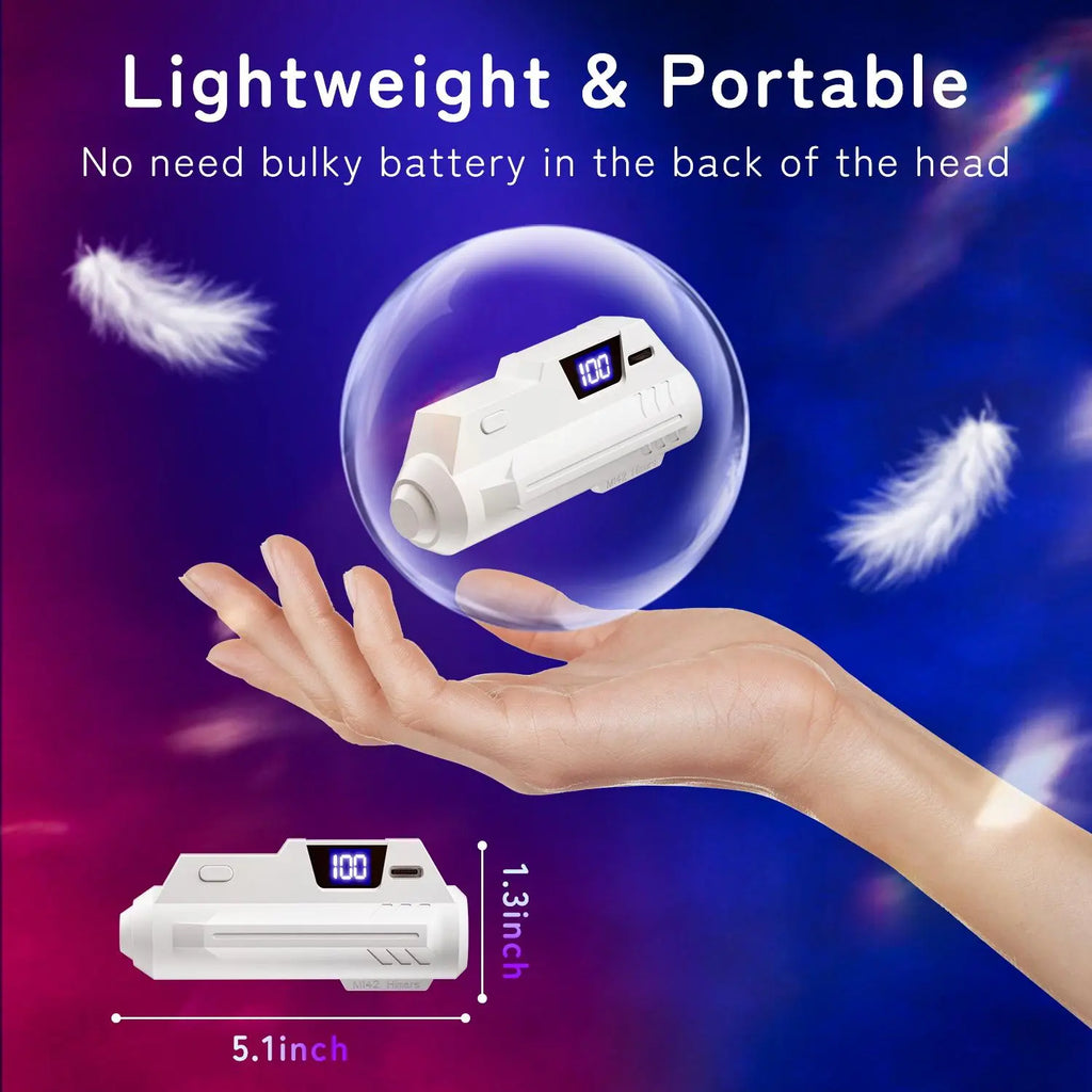 5000Mah Battery Pack for Meta Quest 2/3/3S with LCD Display, Fast 18W 9V/2A Head Strap Battery Charger for Quest 3S/3/2 Accessories -Lightweight & Rechargeble Extended Battery Extra VR Playtime