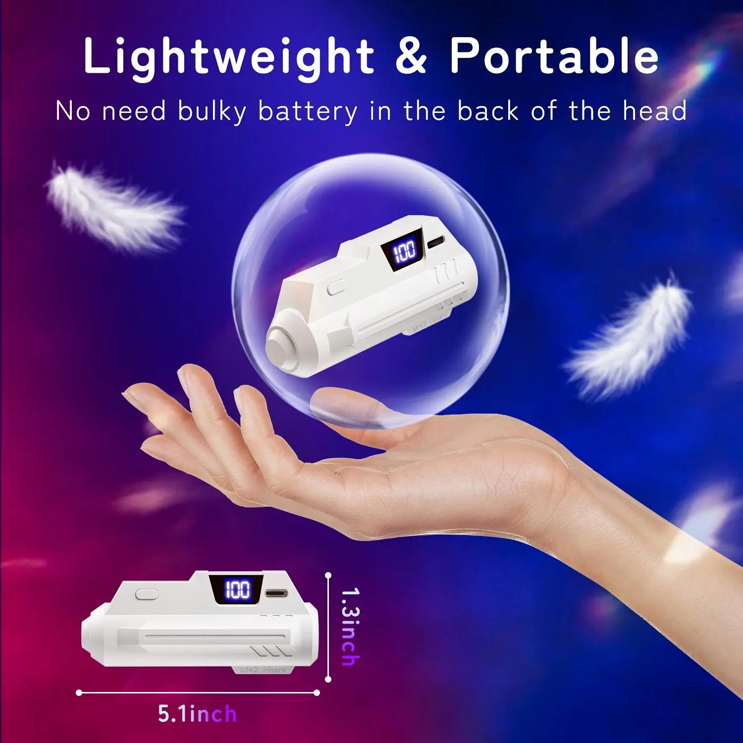 5000Mah Battery Pack for Meta Quest 2/3/3S with LCD Display, Fast 18W 9V/2A Head Strap Battery Charger for Quest 3S/3/2 Accessories -Lightweight & Rechargeble Extended Battery Extra VR Playtime
