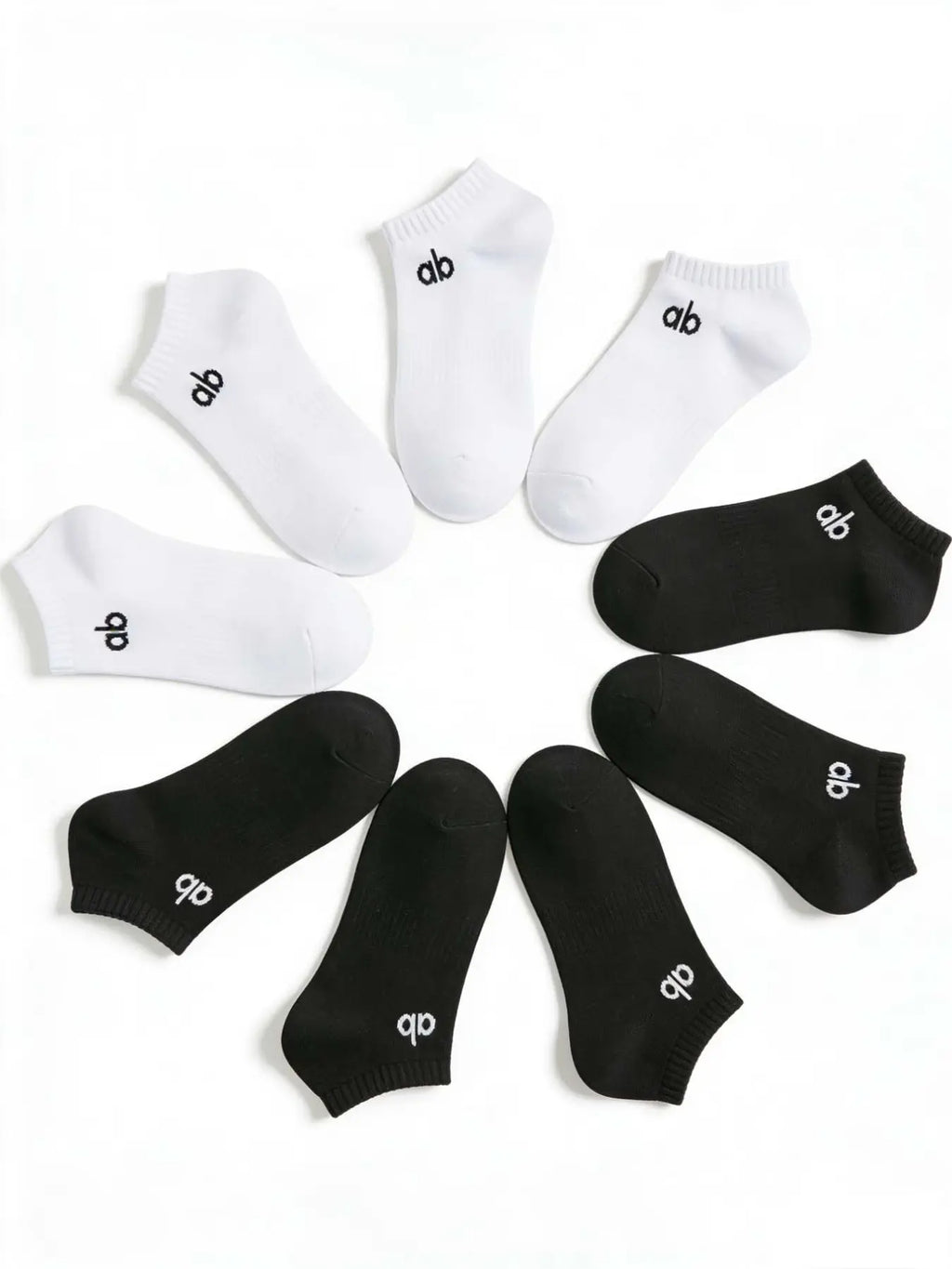 10 Pairs Unisex Letter Solid Color Ankle Socks, Comfortable Soft Breathable Casual Boat Socks for Spring Summer Daily Wear, Breathable Comfy Socks