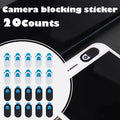 20 Counts Webcam Cover Ultra Thin Laptop Camera Cover Slide for Iphone Ipad Macbook Pro Computer Imac Cell Phone PC Accessories Camera Blocker Slider, Great for Privacy - Black and White