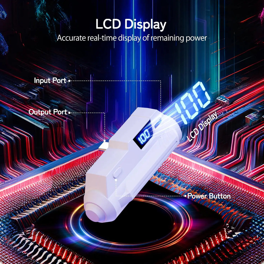 5000Mah Battery Pack for Meta Quest 2/3/3S with LCD Display, Fast 18W 9V/2A Head Strap Battery Charger for Quest 3S/3/2 Accessories -Lightweight & Rechargeble Extended Battery Extra VR Playtime