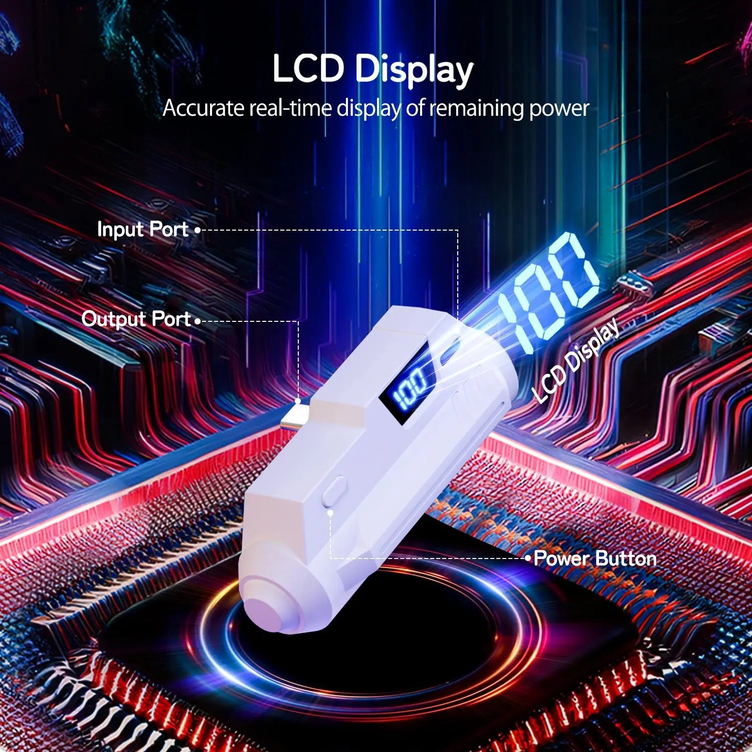 5000Mah Battery Pack for Meta Quest 2/3/3S with LCD Display, Fast 18W 9V/2A Head Strap Battery Charger for Quest 3S/3/2 Accessories -Lightweight & Rechargeble Extended Battery Extra VR Playtime