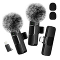 Hitozon Wireless Mini Microphone for Iphone 15/16/17, Ipad, Android, Wireless Lavalier Microphone with Noise Reduction, Portable USB C Lapel Mic for Video Recording, Vlog, Tiktok, Youtube,Summerwins